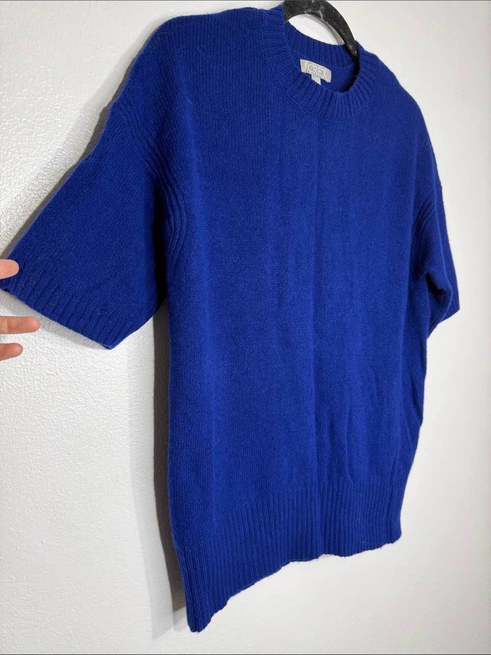 J crew royal blue Wool Oversized sweater-tee XS